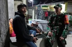 Marak Perang sarung, Babinsa Gringsing Patroli Keliling
