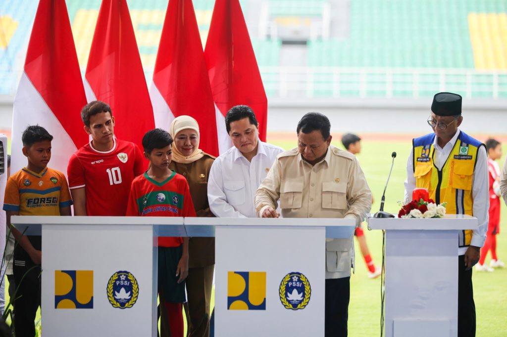 Presiden Prabowo Resmikan Renovasi 17 Stadion, Erick Thohir: Sepak Bola Sebagai Pilar Pembentukan Karakter Bangsa