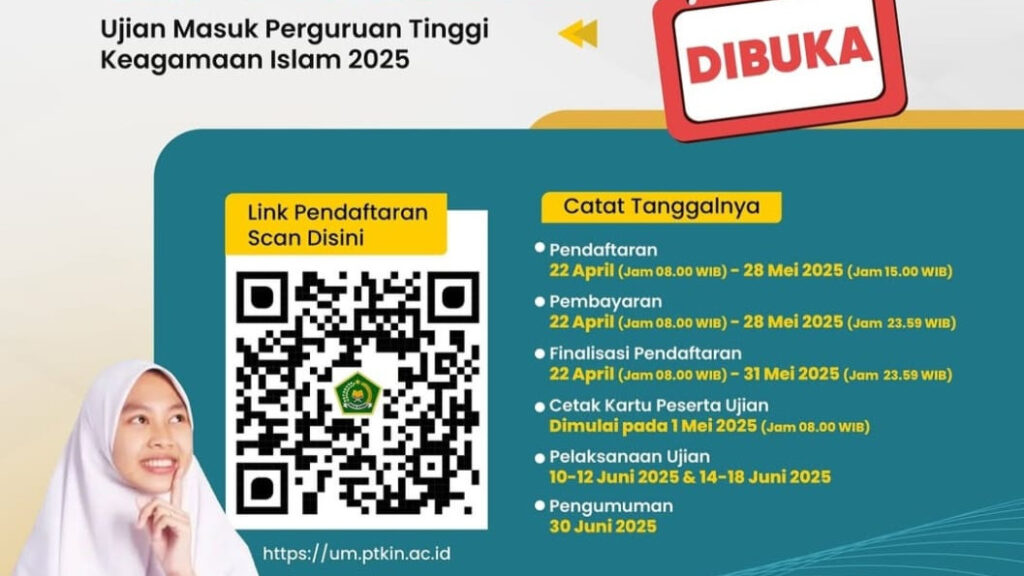 UM-PTKIN 2025 Resmi Dibuka: Simak Cara Daftar, Jadwal, dan Tipsnya!
