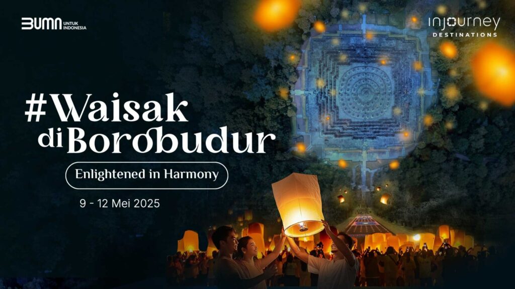 Cahaya Damai dari Borobudur: Ribuan Lampion Warnai Perayaan Waisak 2569 BE