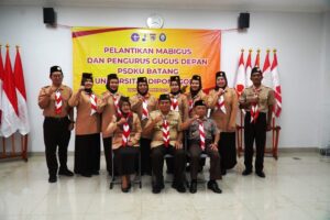 Kwarda Jateng Kukuhkan Racana PSDKU Undip Batang, Dorong Mahasiswa Bangun Karakter Kepemimpinan