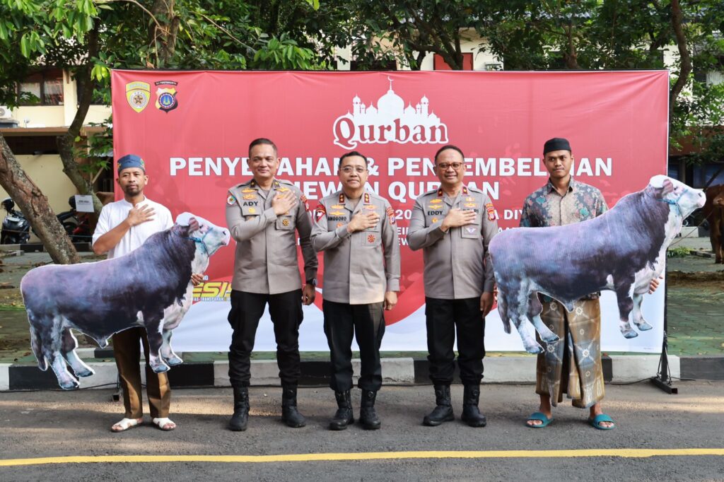 Polda DIY Salurkan 41 Hewan Kurban Idul Adha 1446 H untuk Warga, Ponpes & Panti Asuhan