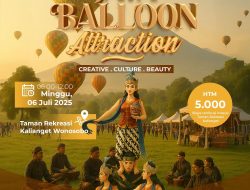 Java Balloon Attraction 2025: Langit Wonosobo Disulap Jadi Lukisan Raksasa Balon Udara