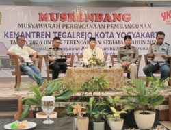 Musrenbang 2026 Kemantren Tegalrejo Rumuskan Prioritas Pembangunan 2027, DPRD Kota Yogyakarta Beri Penguatan Kebijakan
