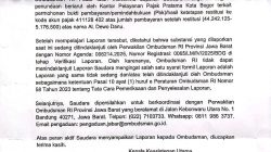 Dugaan Penundaan Berlarut, Kuasa Wajib Pajak Adukan KPP Pratama Bogor ke Ombudsman