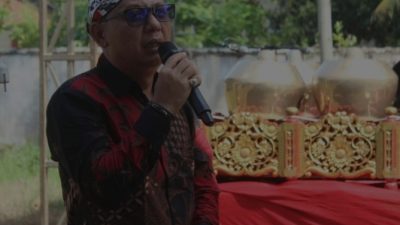 Sedekah Bumi Legenonan Desa Karyamukti Berlangsung Semarak, Wayang Kulit Jadi Magnet Warga